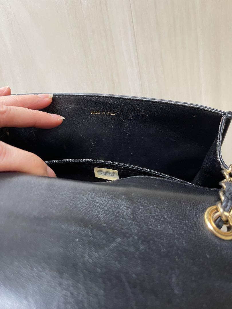 CHANEL シャネル ショルダーバッグ　ラムスキン チェーン ブラック