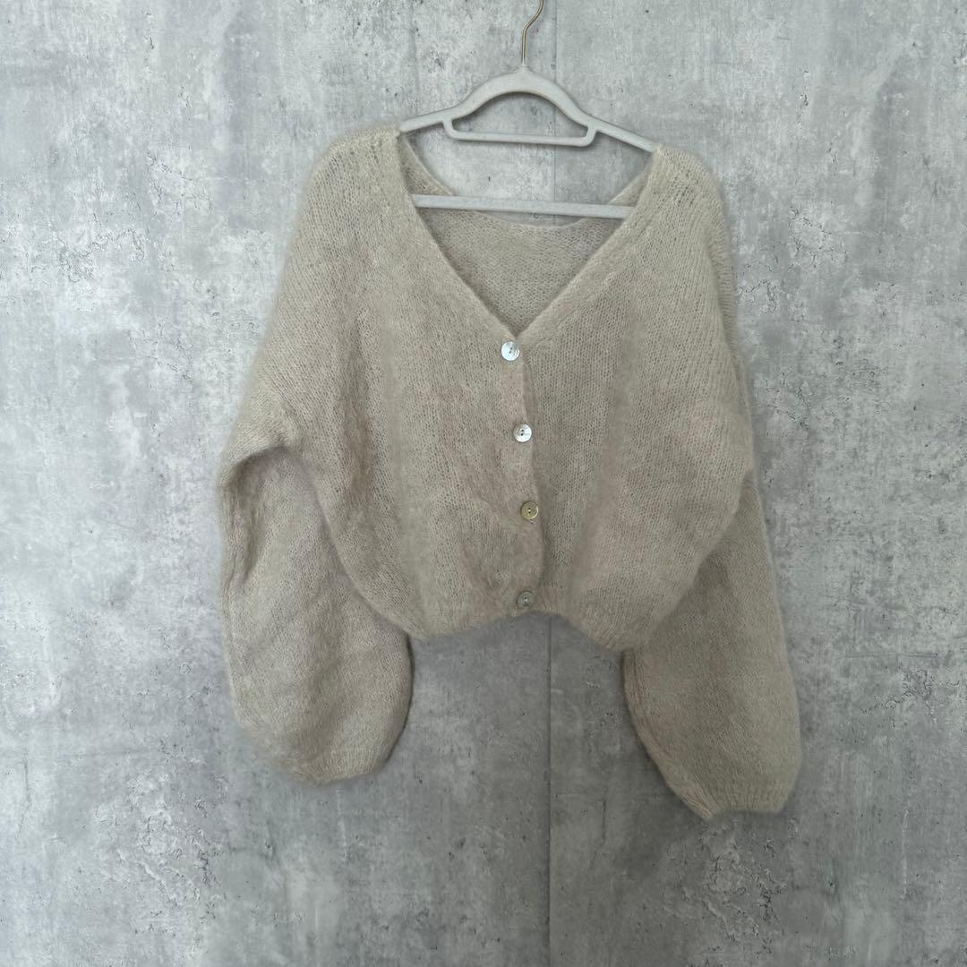 AMERICANDREAMS クロップドカーディガンニット NOBLE別注