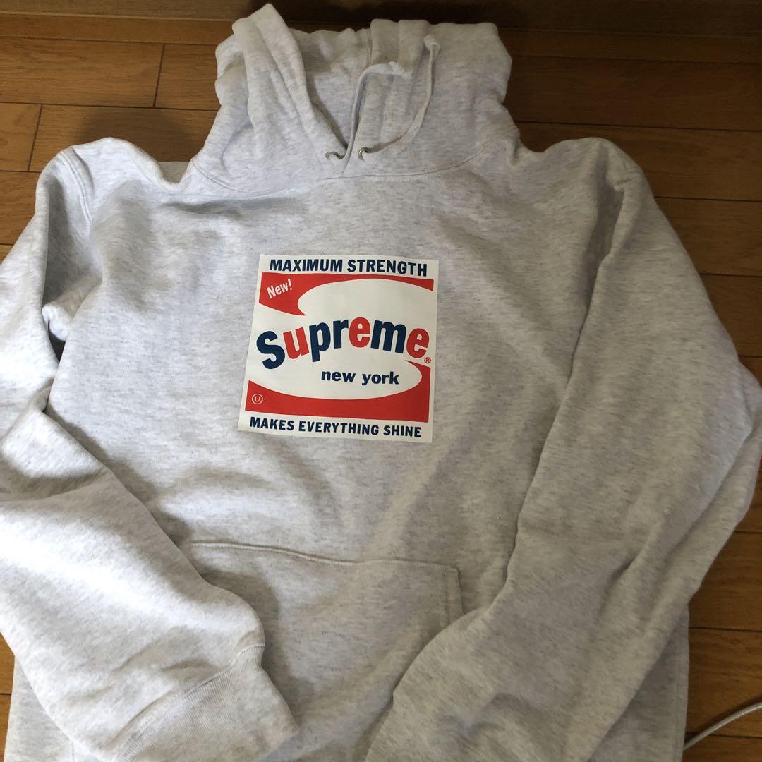 Supreme グレー パーカー