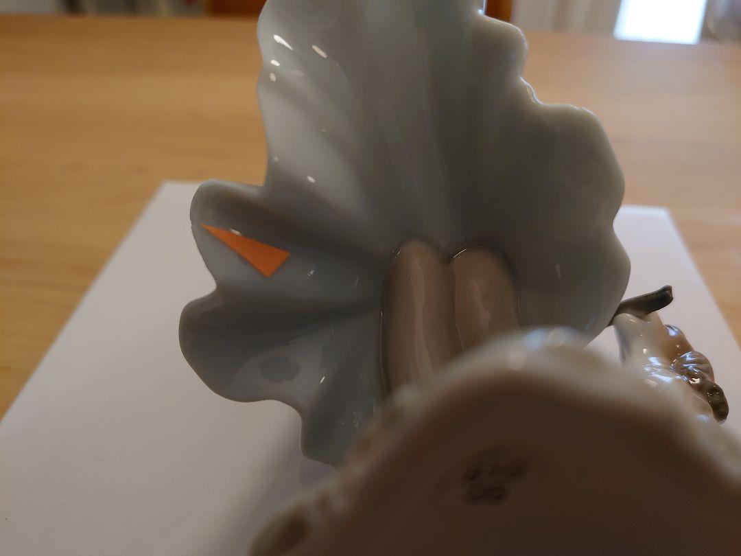 らではの 極美品 リヤドロ No.8121 風にたくして HuoY5-m47924251030 絶版 LLADRO シールが