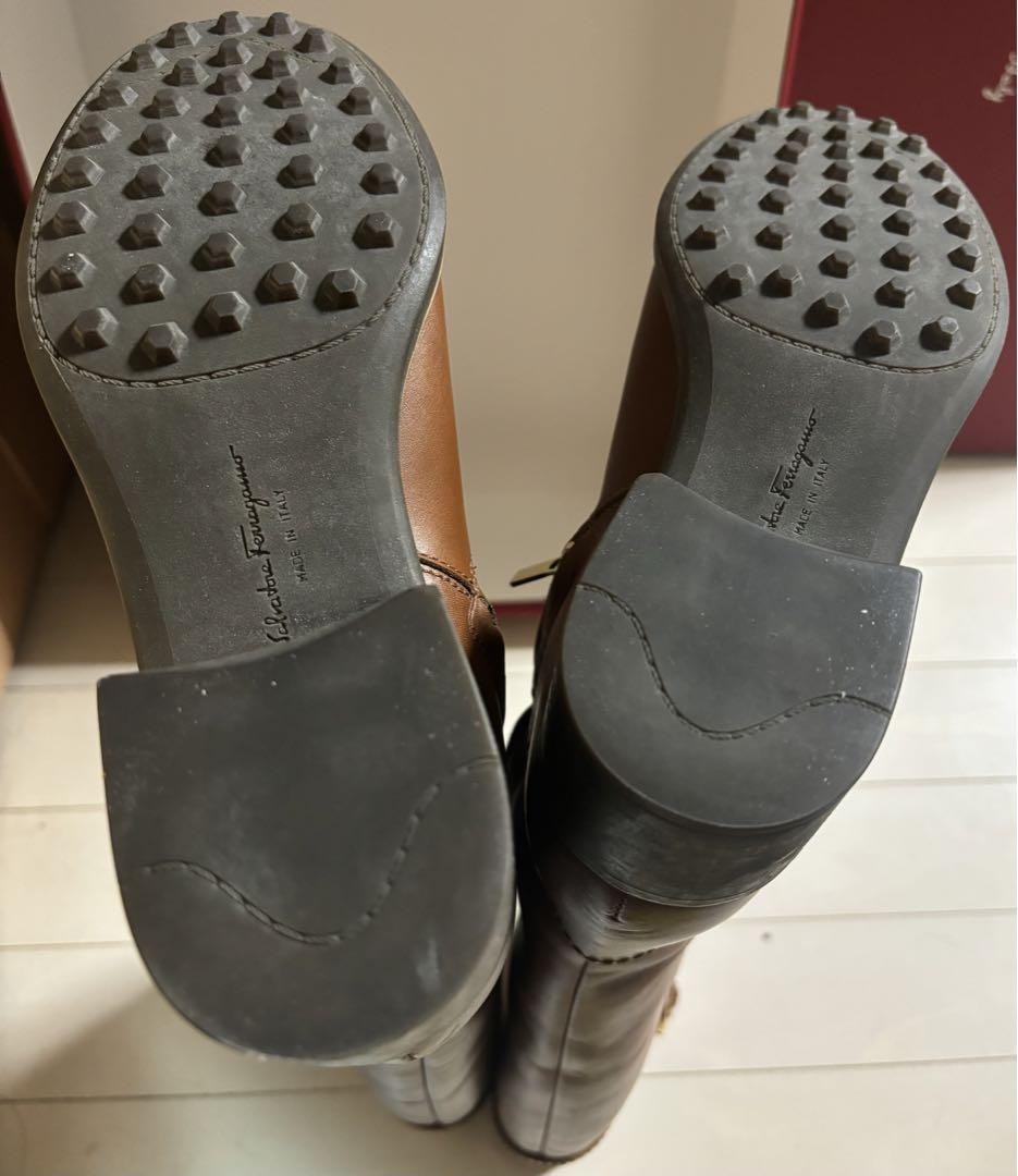 海外ブランドアウトレット通 Salvatore Ferragamoフェラガモ ロングブーツ ロベスピエール 靴