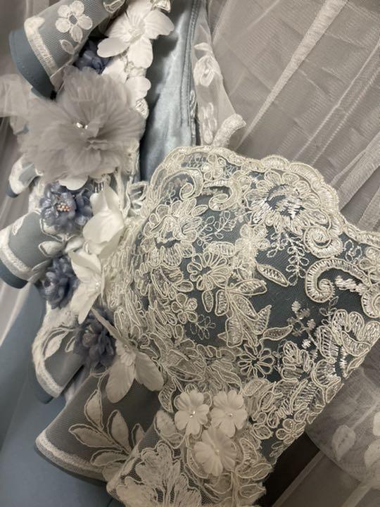 ROBE DE FLEUR 立体フラワーフリルサイドシアーミニドレス 59xRV-m47928869647 人気最安値