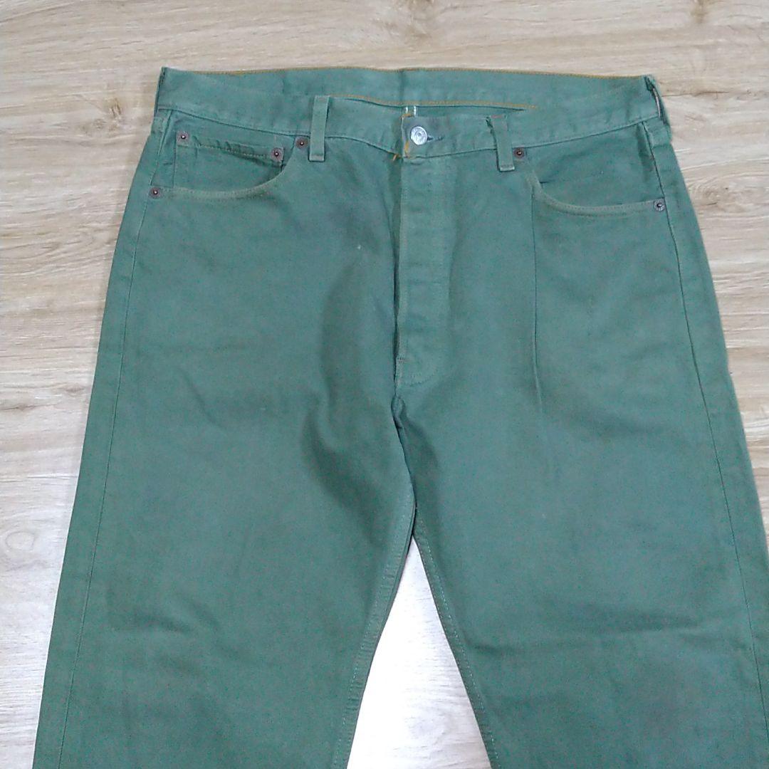 最安値新作 00s Levis 501e 後染め 抹茶 ビンテージ USA製 実寸W90 j4E2t-m47932615037 HOT新作