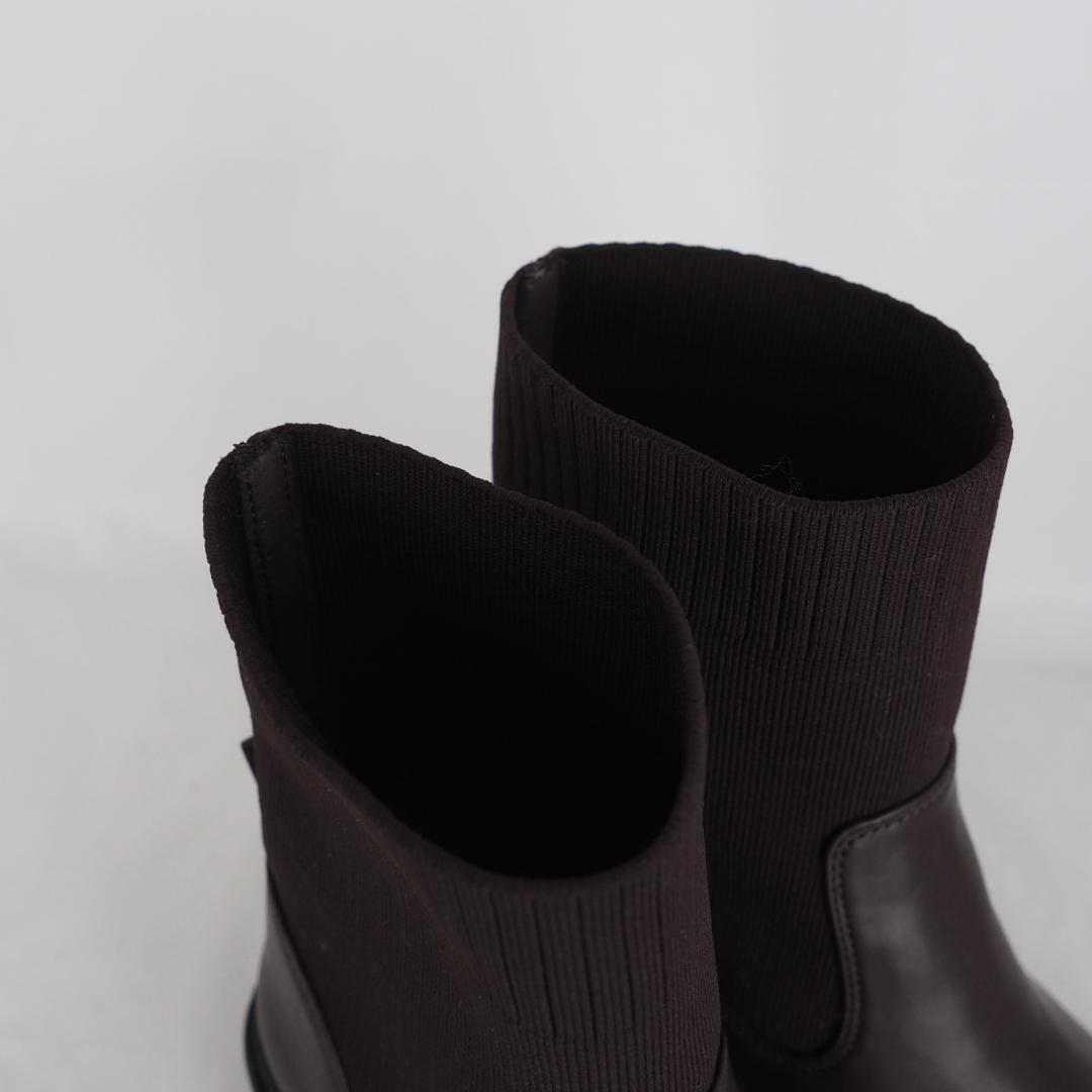 ANNE COQUINE*ニットショートブーツ*25-25.5cm*B9280 ANNE COQUINE*ニットショートブーツ*25-25.5cm*B9280