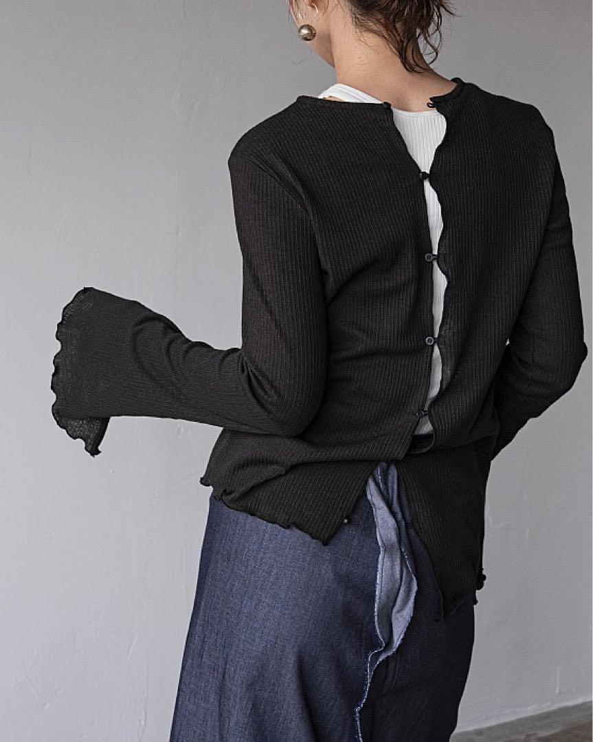 VONIQUE/ cut and sew 2way cardigan
