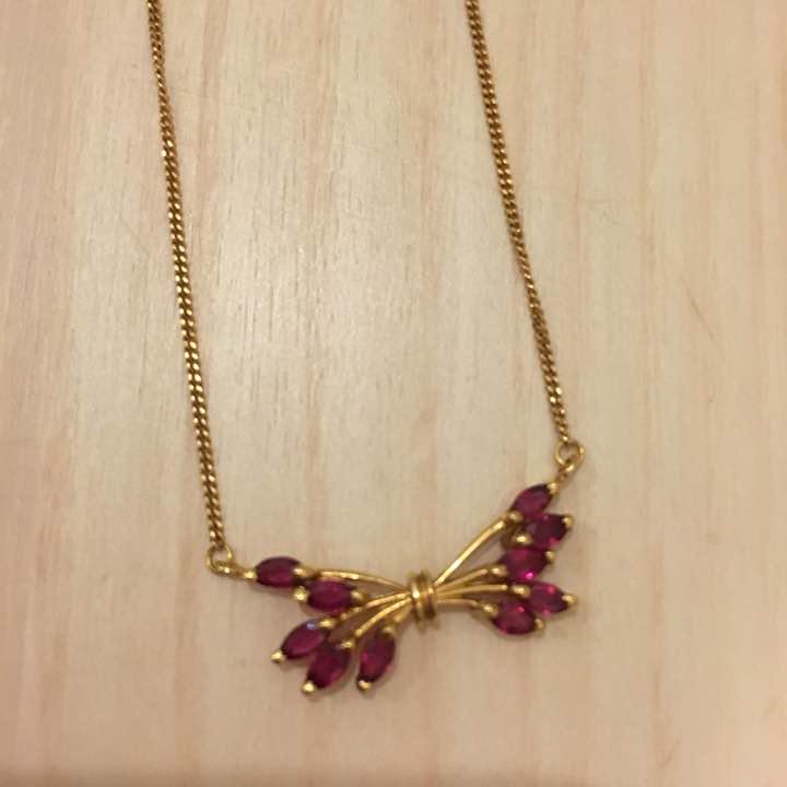 K18 ルビー ネックレス アクセサリー