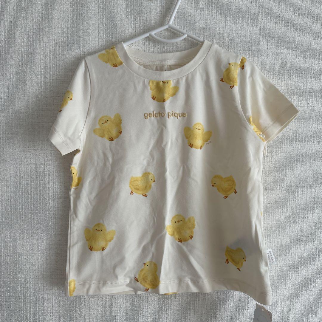 新品タグ付き】ジェラートピケ ひよこ柄Tシャツ - メルカリ