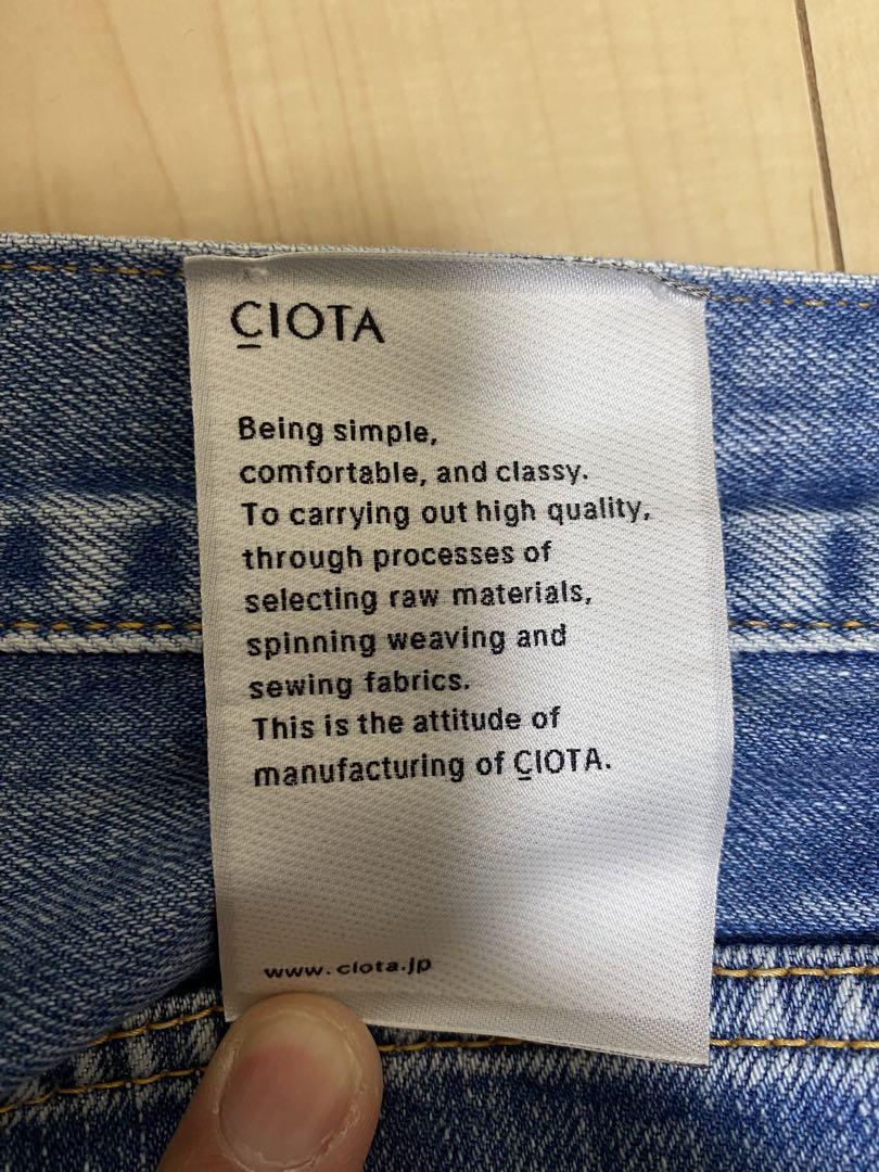 CIOTA シオタ デニム メンズ 本藍 ストレート ミディアムブルー