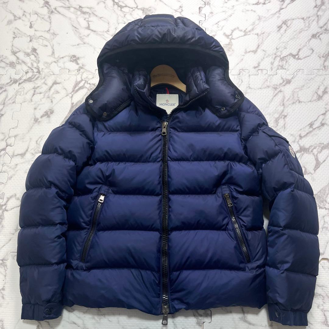 美品✨モンクレール ダウンジャケット ヒマラヤ ネイビー M〜L相当 ワッペン
