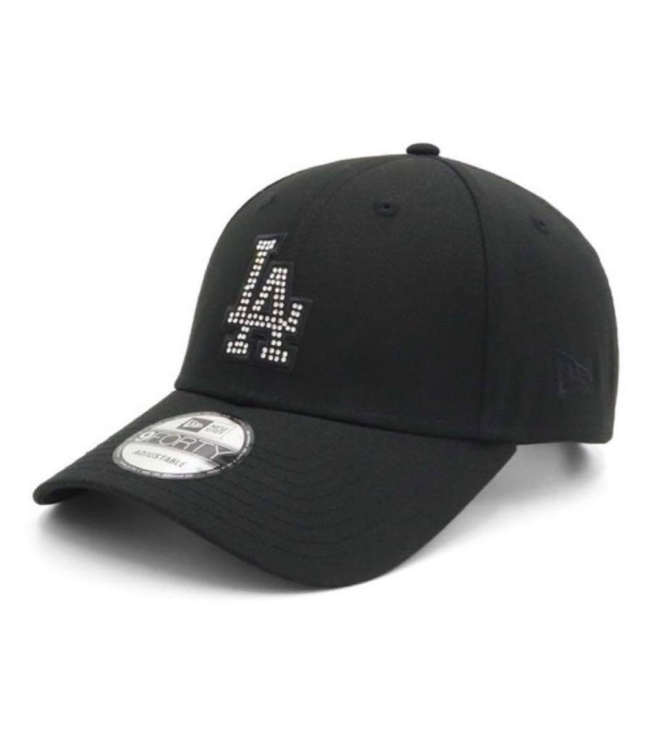 新品NEW ERA 9FORTY ドジャース キャップ ラインストーン ブラック
