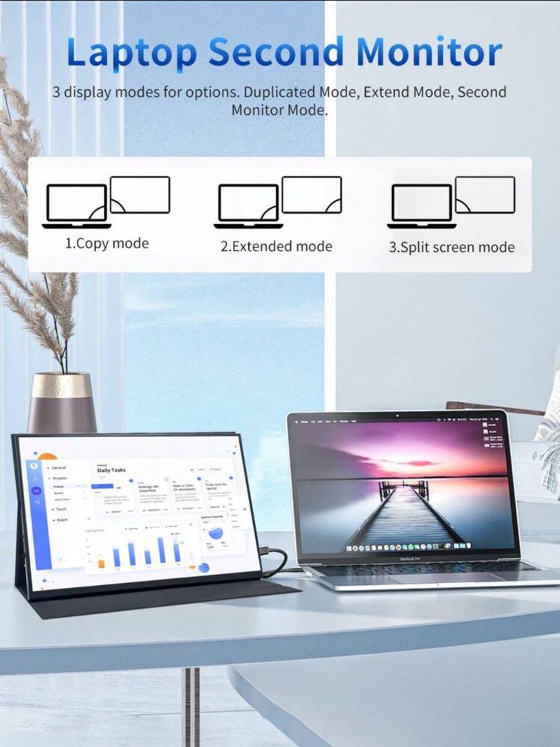 OJIAMI 16.0インチ FHDポータブルモニター 144Hz