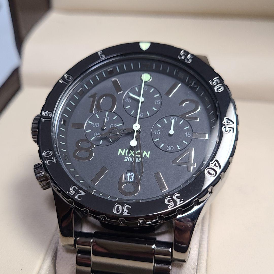 NIXON 48-20 ニクソン クロノグラフ 稼働品 電池交換済み 腕時計