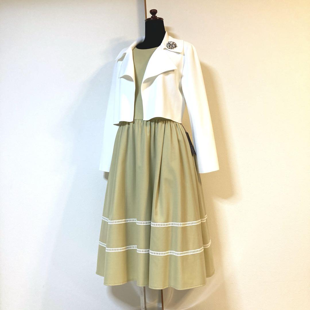 美品♡Rene ミモレ丈ドレス　38 36