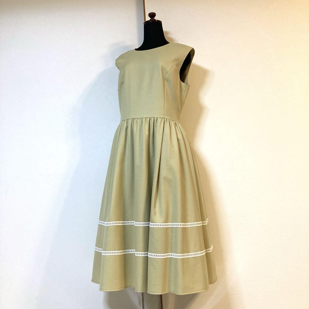 美品♡Rene ミモレ丈ドレス　38 36