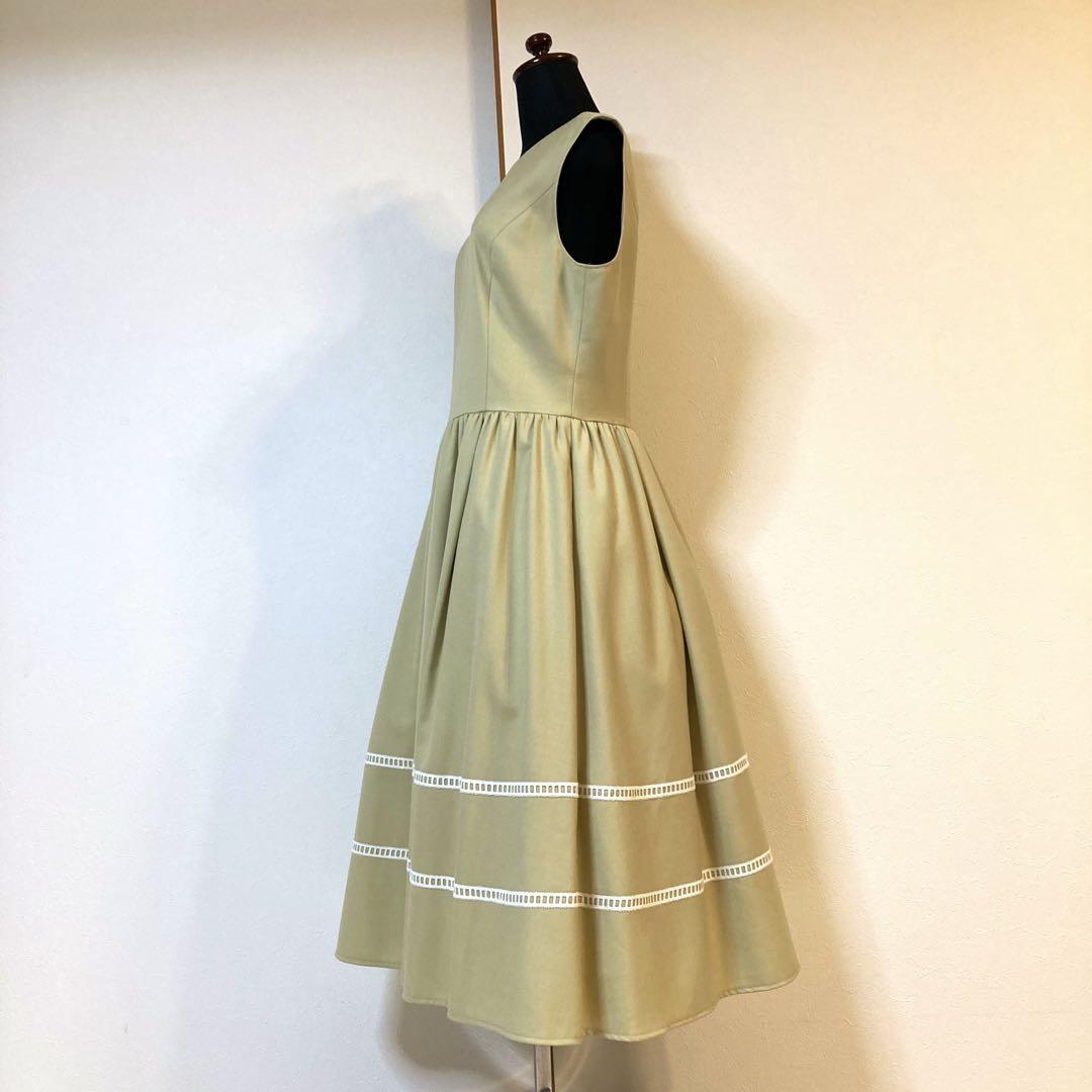 美品♡Rene ミモレ丈ドレス　38 36