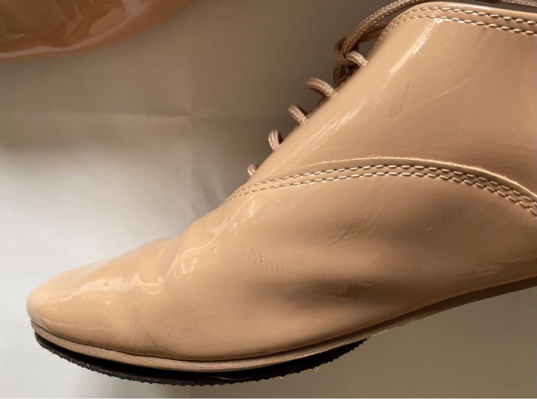 repetto レースアップシューズ 38 ピンクベージュ