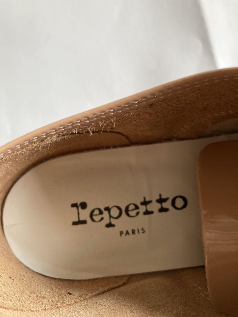 repetto レースアップシューズ 38 ピンクベージュ