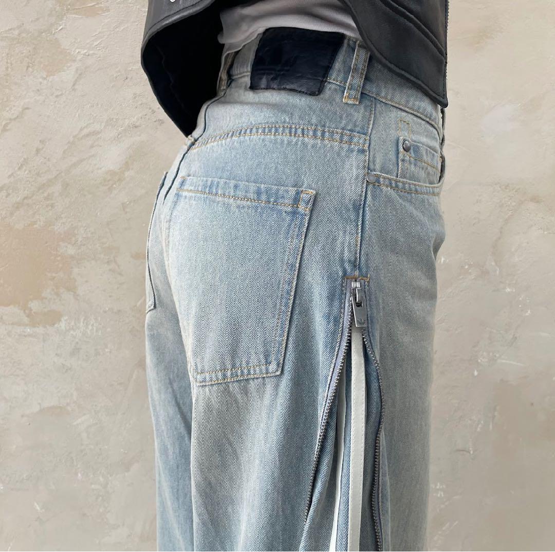 adidas アディダス DENIM ZIP PANT サイズ28