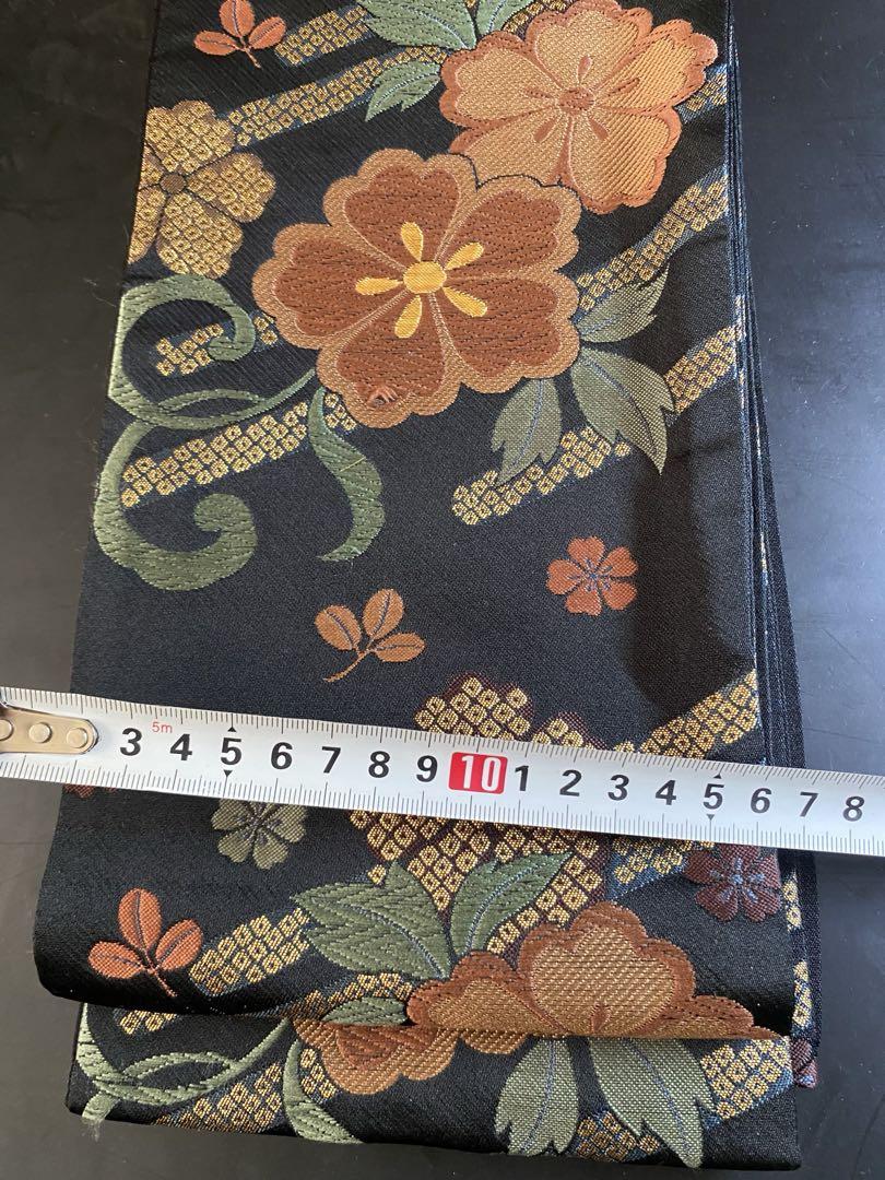 半額ストア 花柄刺繍 半幅帯 - メルカリ 着物・浴衣