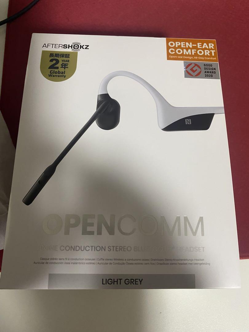 AFTERSHOKZ OPENCOMM LIGHT GRAY