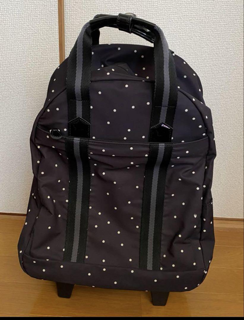 ドット柄 リュック　キャリーバッグ　2way エース　ACE バック　レディース