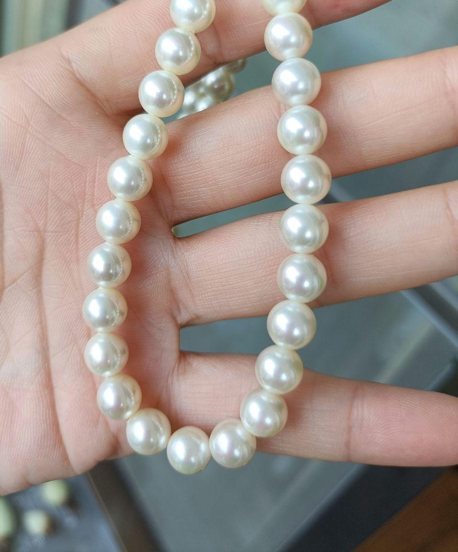 TASAKI - 本物 タサキ TASAKI 田崎 パール 6.5-7.0mm SILVER □S