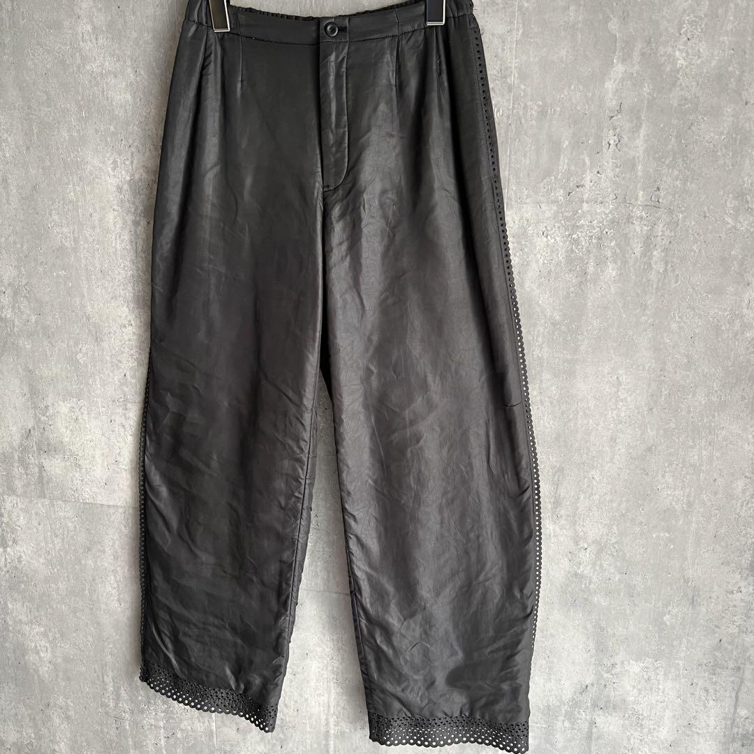ISSEY MIYAKE　10AW　裏起毛　Gray Poly Pants　2