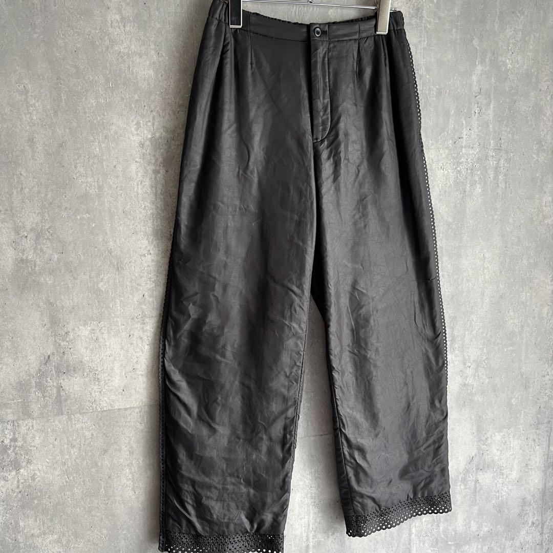 ISSEY MIYAKE　10AW　裏起毛　Gray Poly Pants　2