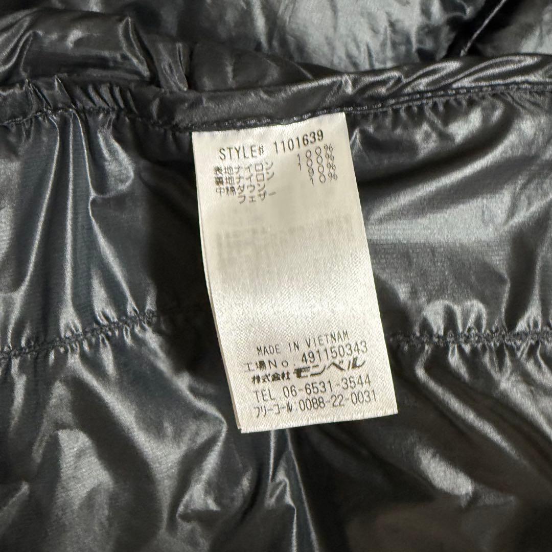 モンベル パーマフロストダウンパーカ ドローコード ブラック メンズL