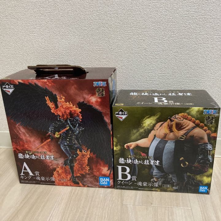 最新コレックション ワンピース 一番くじ Ex 龍と袂を連ねし猛者達 魂豪示像 キング クイーン スプリングフェア Menya Ultra Com
