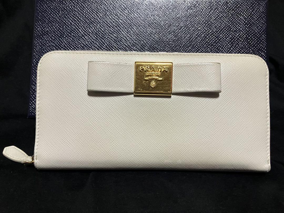 PRADA サフィアーノ リボンモチーフ 長財布