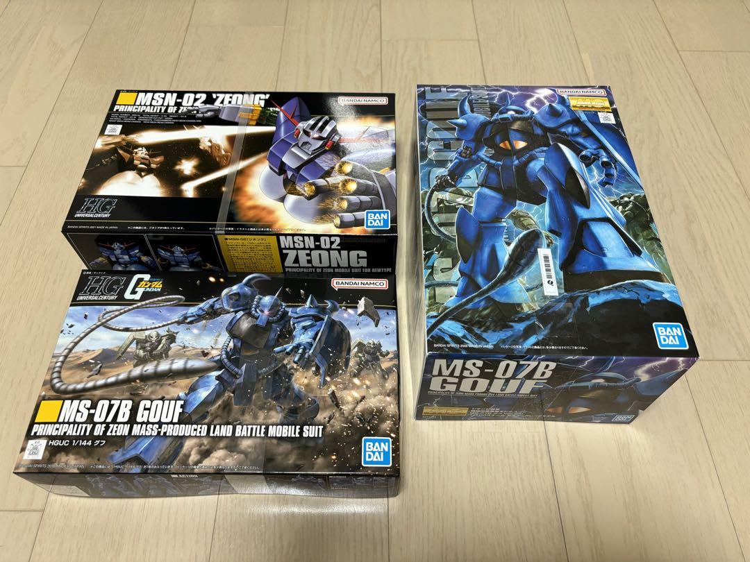 MGグフ　HGグフ　ジオング　3個セット