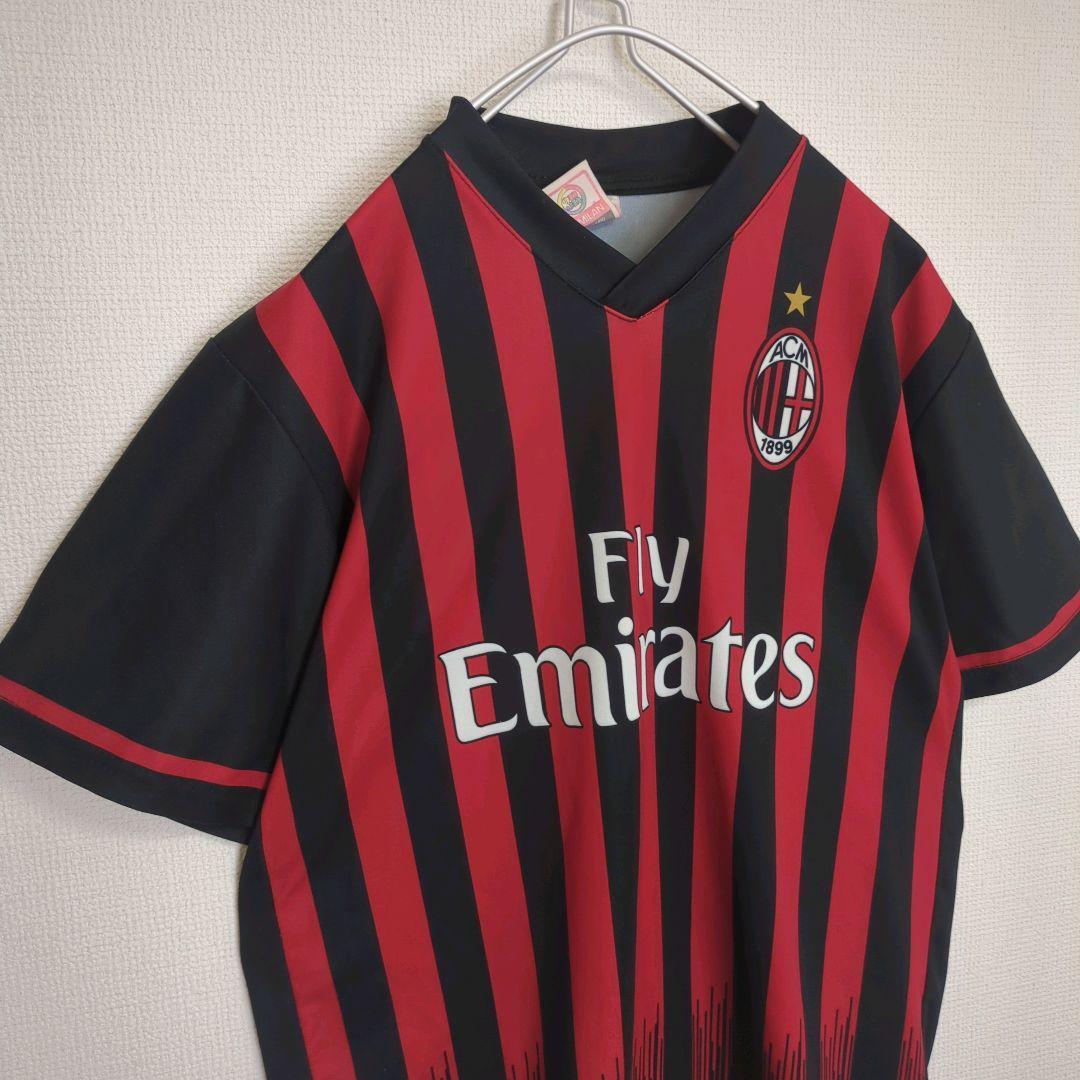 レア ゲームシャツ ACミラン 本田圭佑 サッカー セリエA Tシャツ 古着