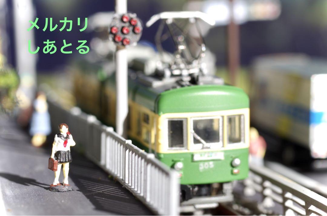 江ノ電 扇屋前S字カーブ 鉄道ジオラマ展示台 Nゲージ 鉄コレ