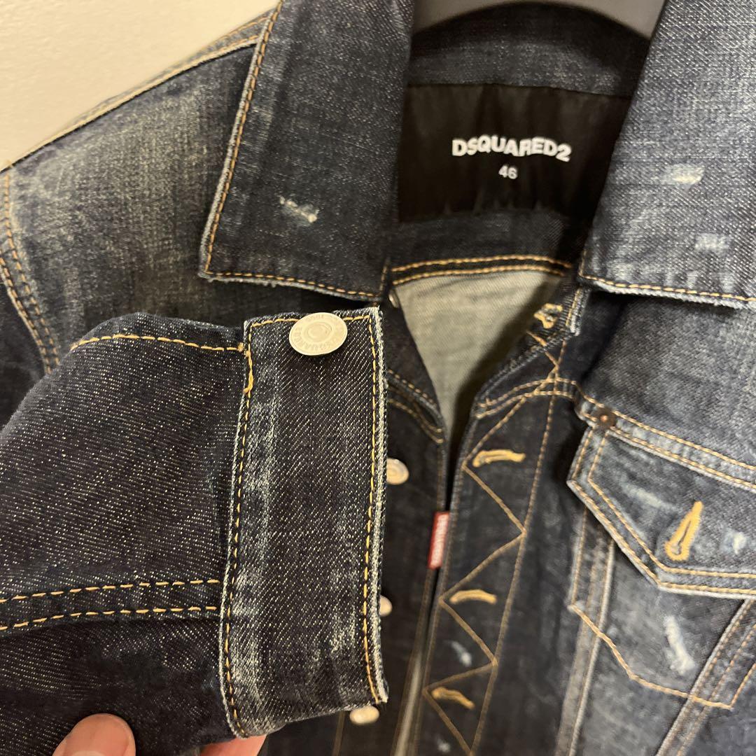DSQUARED2 ディースクエアード デニムジャケット ダメージ加工 46 tic