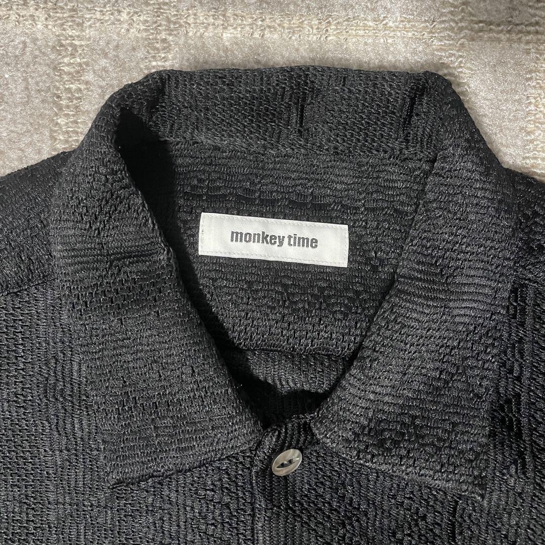 【極美品】monkey time MT RASCHEL LACE SHIRT