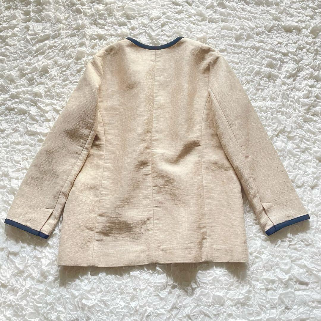 美品✨ IENA MANTECO ノーカラー ツイードジャケット