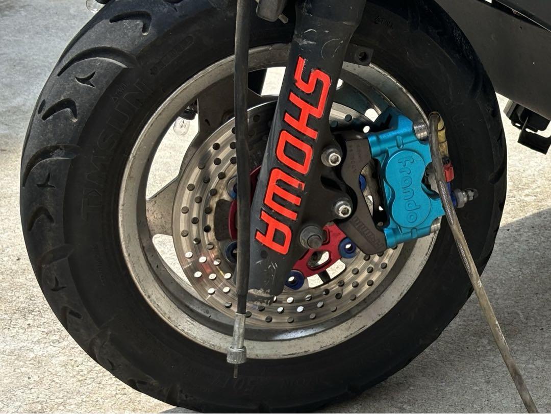 V125 KN企画ディスクローター Frandoキャリパー メッシュホース 画像1