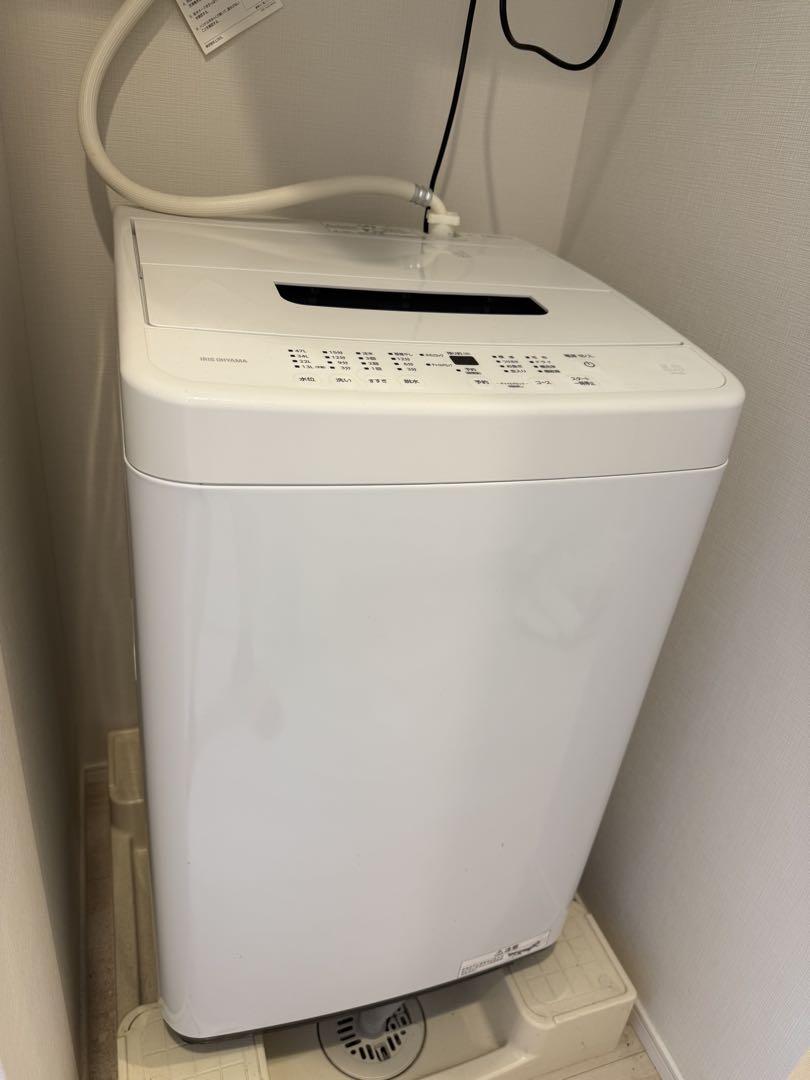 (7月25日廃棄)アイリスオーヤマ 洗濯機 5.0kg ホワイト 一人暮らし