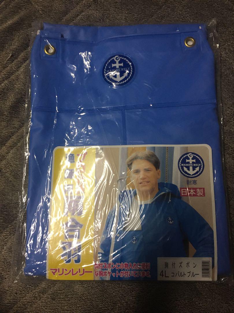 【4L】尾崎産業　マリンレリー胸付ズボン　4l コバルトブルー 5,000円