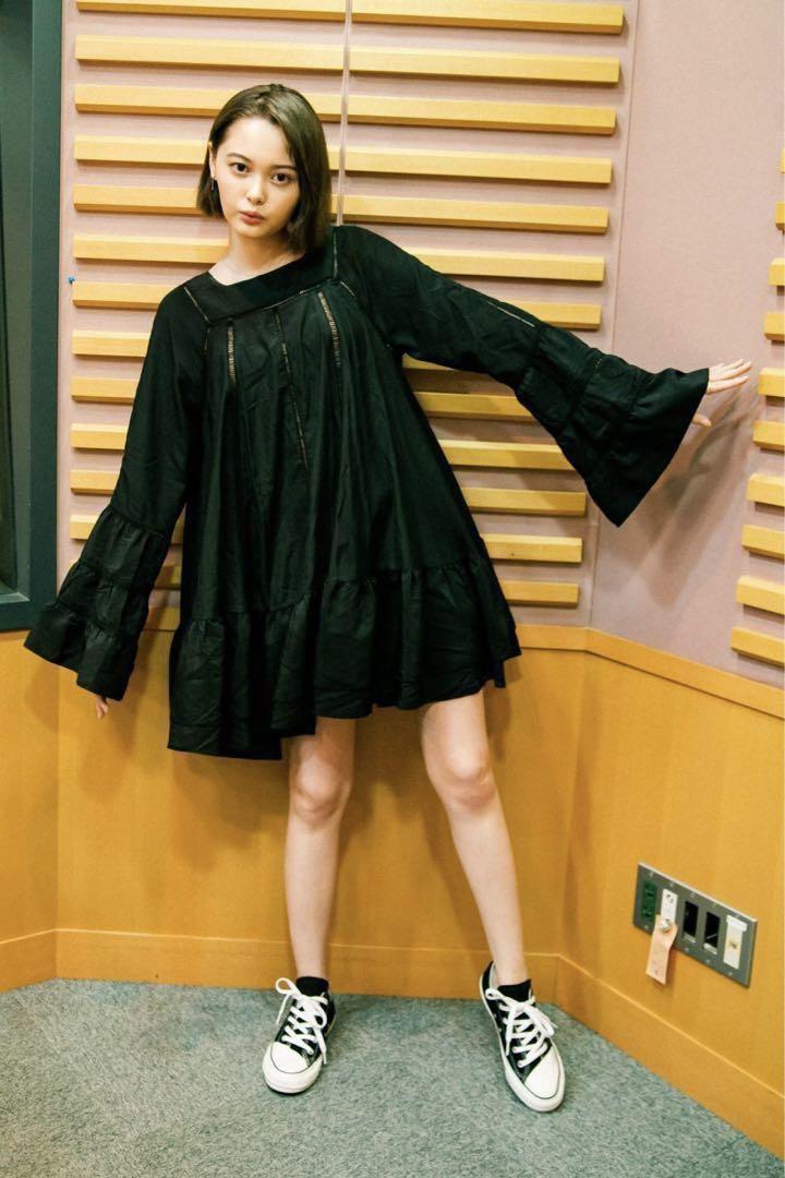 Rosarymoon Ladder-race Tunic BLACK キャミなし