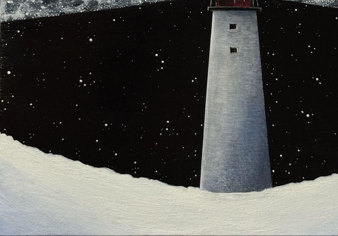 はる　stardust lighthouse （星屑の灯台）　アクリル画 stardust lighthouse（星屑の灯台） アクリル画 アクリル・ガッシュ