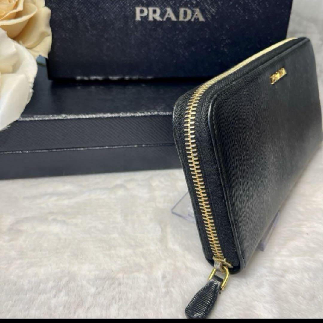 PRADA((1ML506)) VITELLO GRAIN ラウンドファスナー PRADA プラダ 財布 ラウンドファスナー 1ML506 QWA F0002 NERO