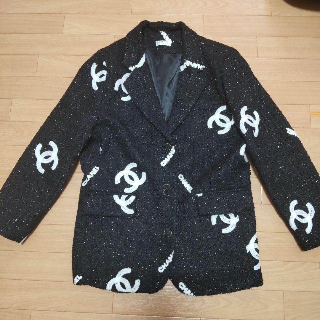 ラメツイード　シャネルジャケット　シャネル