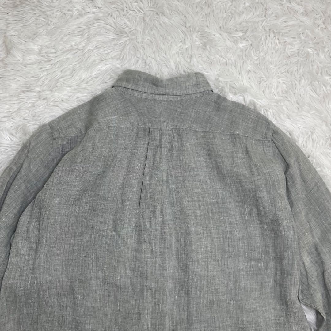 【美品】スティアンコル　長袖シャツ・リネン(麻)・プルオーバー・カンクリーニ