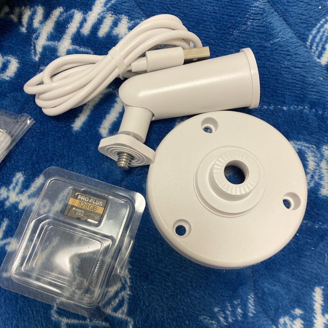 防水仕様5Gデュアルレンズ防犯カメラ ソーラーパネル付き128GB付き