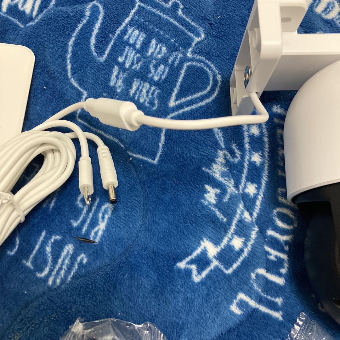 防水仕様5Gデュアルレンズ防犯カメラ ソーラーパネル付き128GB付き