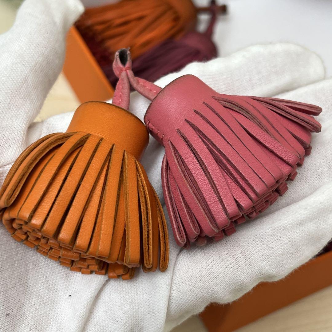 HERMES エルメス カルメン ウノドス レザー チャーム まとめ売り