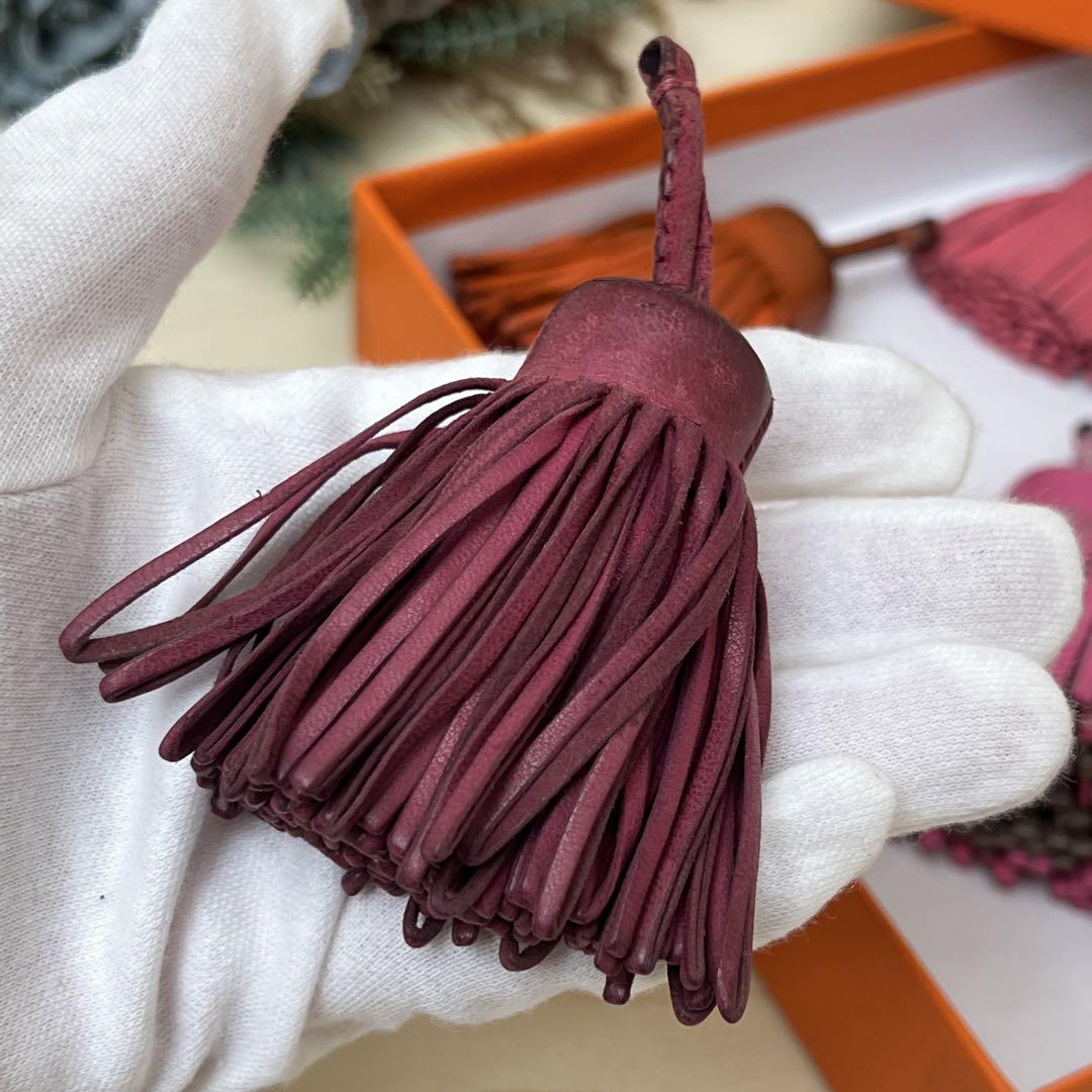 HERMES エルメス カルメン ウノドス レザー チャーム まとめ売り