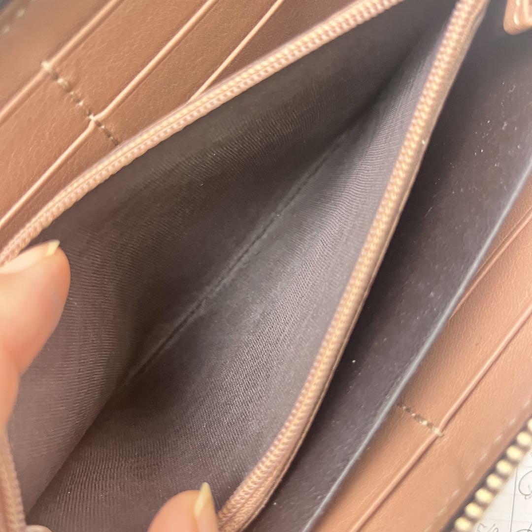 美品✨GUCCI 長財布　インターロッキング　GGキャンバス ピンクベージュ